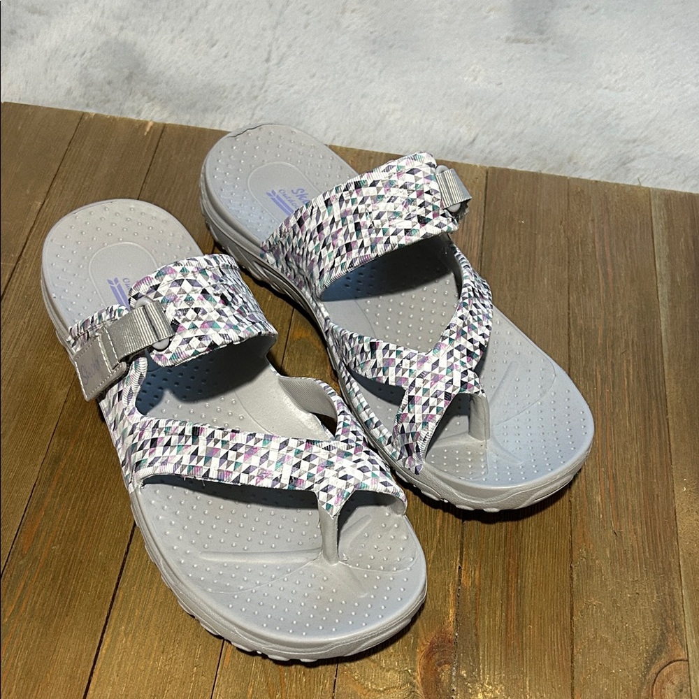 Skechers Multi-Color Strappy Sandals